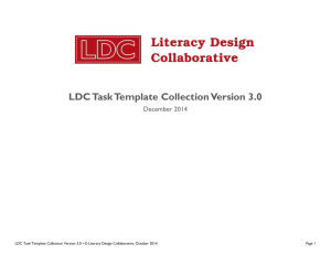 LDC Task Template Collection Version 3.0