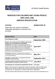 Services for Children and Young People