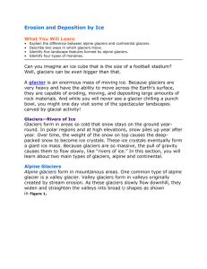 ice erosion and deposition text