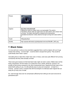 7. Black holes