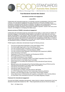 International Activities and Engagement Position