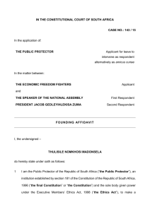 Public Protector- Founding Affidavit intervention application (final)