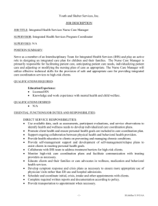 Lead Resident Counselor Job Des - Youth & Shelter Services, Inc.