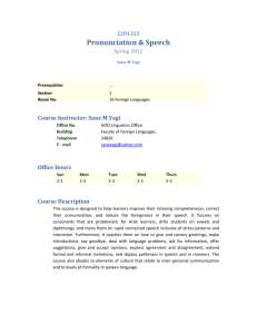 Pronunciation and Speech_Syllabus_s2012