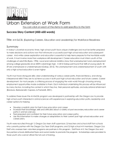 Urban Success Story #2 - Oregon State University Extension Service