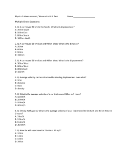Equations of Motion Worksheet