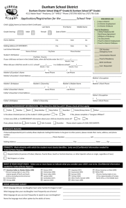 Application/Registration Form