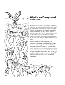 What Is an Ecosystem? - Hobbs Municipal Schools