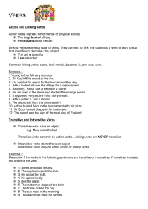 Grade 9 – Verbs in detail worksheet