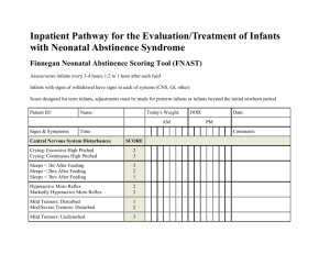 Inpatient Pathway for the Evaluation/Treatment of Infants with