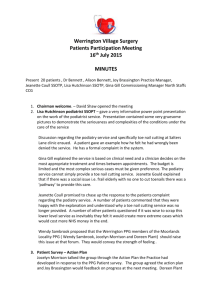 PPG Minutes July 2015 - Werrington Village Surgery