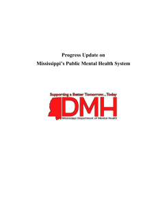 Progress Update on Mississippi`s Public Mental Health System