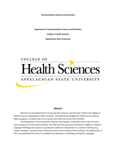 CSD 2013-14 - College of Health Sciences