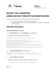SSH key authentication