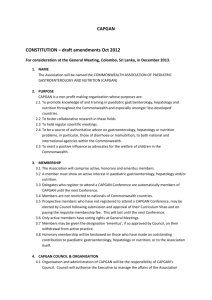 CAPGAN CONSTITUTION – draft amendments Oct 2012