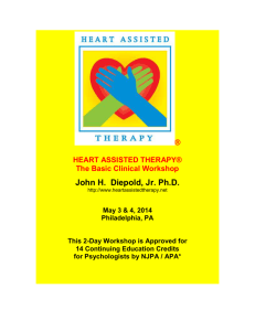 The Basic Clinical Workshop - Heart Assisted Therapy® (HAT)