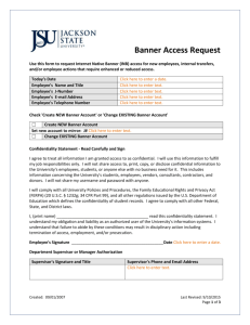 Banner Access Request Form