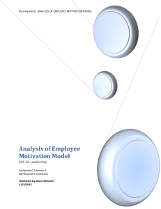 Analysis of Employee Motivation Model