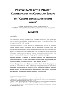 Climate change and human rights - CEDR