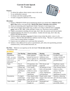 Microsoft Word - Current Events Speech and Rubric