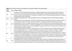 Table S2. The inclusion criteria of the patients in the studies