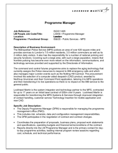 Programme Manager
