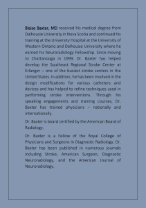 Dr. Blaise Baxter - Chief of Radiology