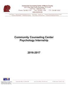 APPIC Internship Program - Community Counseling Center