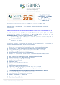 Symposia guidelines ISBNPA 2016