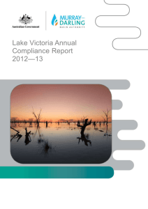 Lake Victoria annual compliance report 2012-13 - Murray