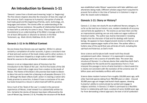 Genesis 1-11 overview - St Nicholas Church, Allestree