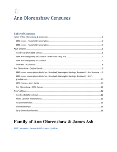 Census History Olorenshaw