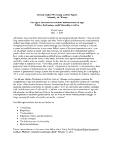 African Studies Workshop Call for Papers University of Chicago The