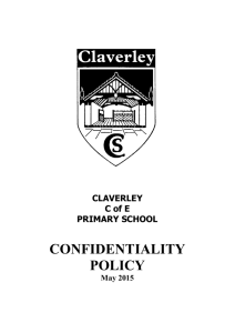 Confidentiality Policy 2015