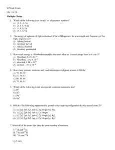 SI Mock Exam CH 115-2A Multiple Choice Which of the following is