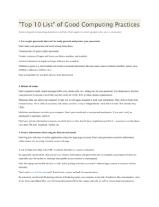 General good computing practices and tips that apply to most