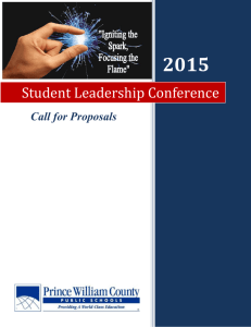 Student Leadership Conference - the Office of Professional Learning