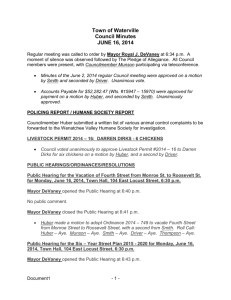 Town of Waterville Council Minutes JUNE 16, 2014