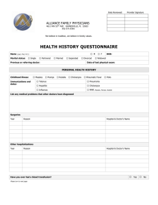 Health History Questionnaire 2