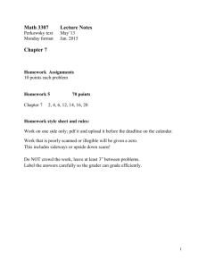 Chapter 7 Class Notes - UH Department of Mathematics