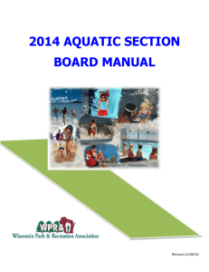 2014 WPRA Aquatic Section Board - Wisconsin Park & Recreation