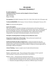 FIS 40100 - Forensic & Investigative Sciences @ IUPUI