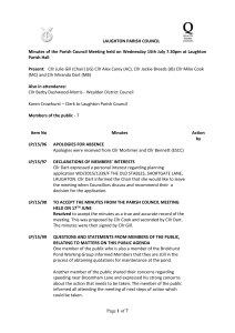 07.15.2015 Parish Council Minutes