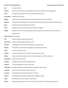 Common Core Vocabulary 1 http://quizlet.com/ELMSScobbie Acre