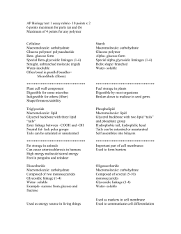 Macromolecules Worksheet #2