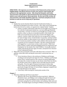 Frankenstein Study Guide Answers & Notes Chapters 6