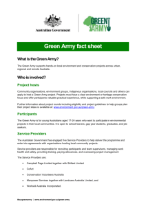 Green Army fact sheet