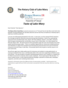 Become a Sponsor - Taste of Lake Mary
