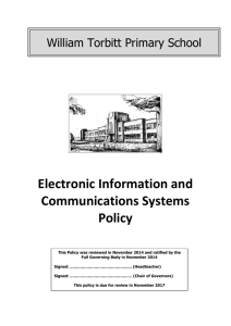 Electronic Information and Communications Systems Policy (R) Aut