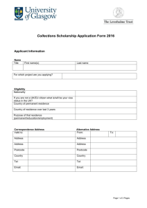 AHRC Application Form 2010